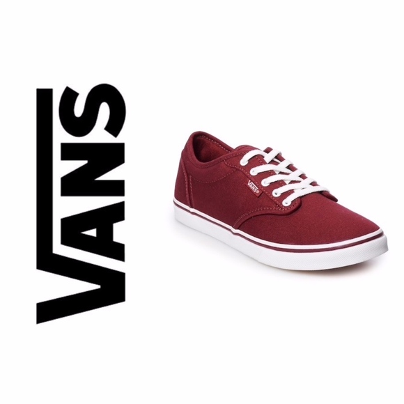 vans atwood low womens burgundy